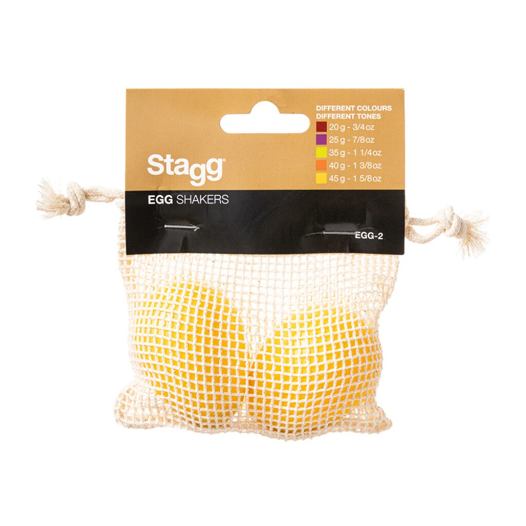 Stagg EGG-2 YW - shakery jajka, para