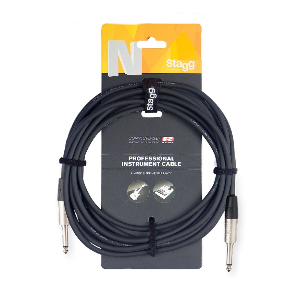 Stagg NGC3R - kabel instrumentalny, jack 6,35 mm TS - jack 6,35 mm TS, 3 m