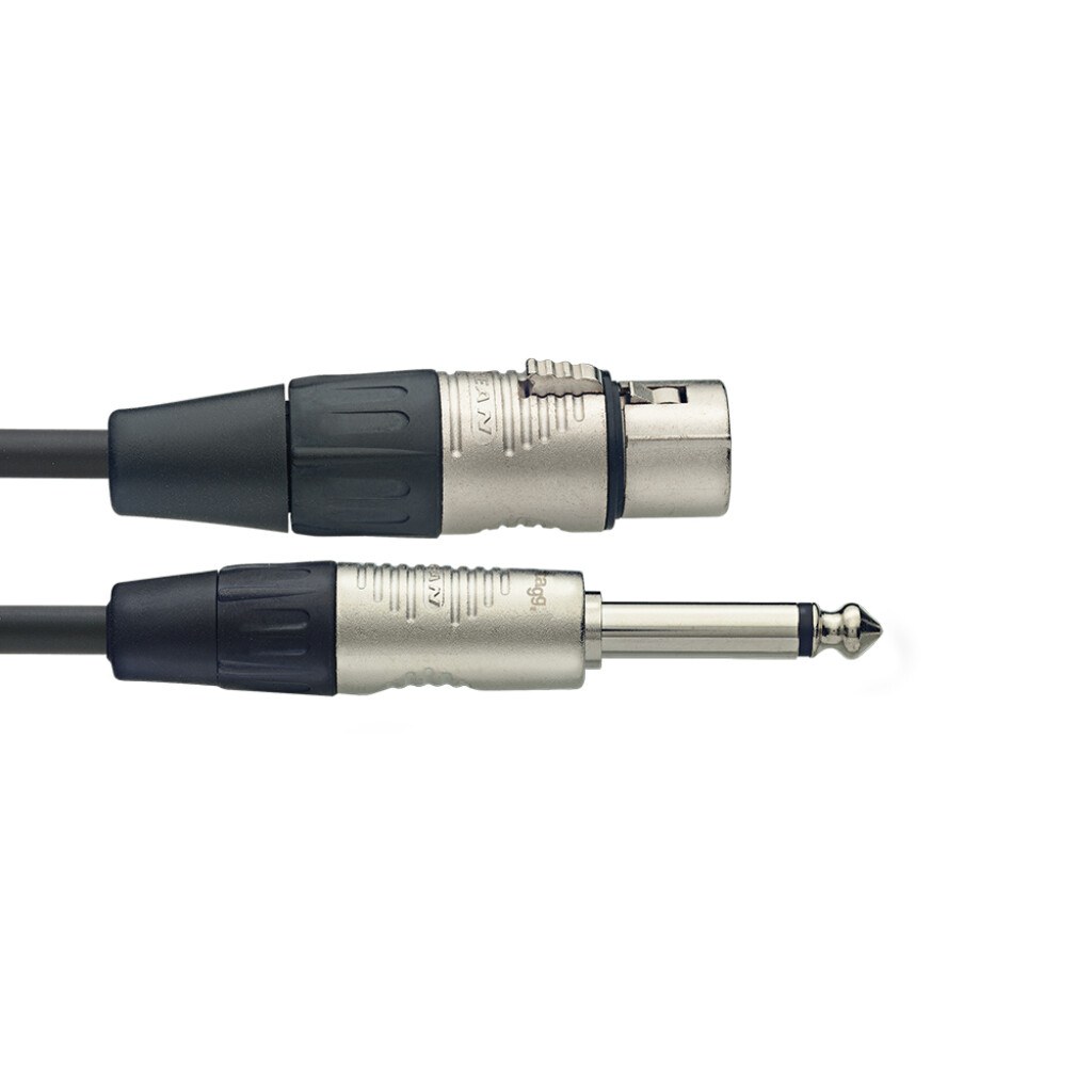 Stagg NMC6XPR - kabel mikrofonowy, XLR żeński - jack 6,35 mm TS, 6 m