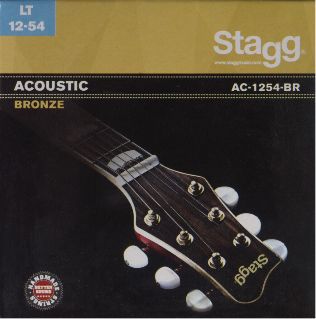 Stagg AC-1254-BR - struny do gitary akustycznej, bronze, Light 12-54