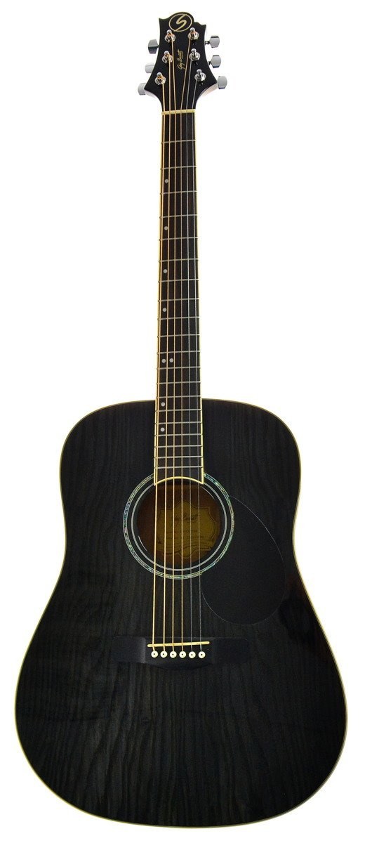 Samick Greg Bennett D-4 TBK - gitara akustyczna dreadnought, Transparent Black