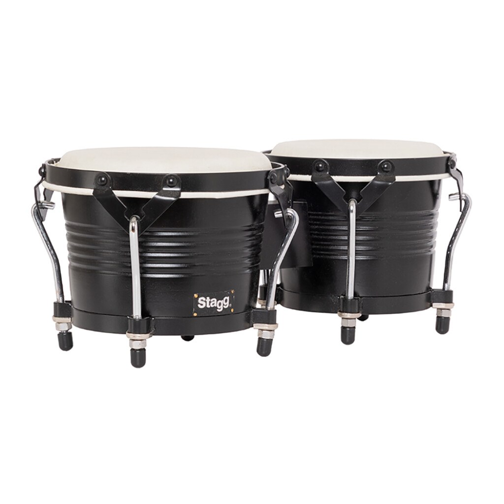 Stagg BW-200-BK - drewniane bongosy 6,5″ i 7,5″, czarny kolor
