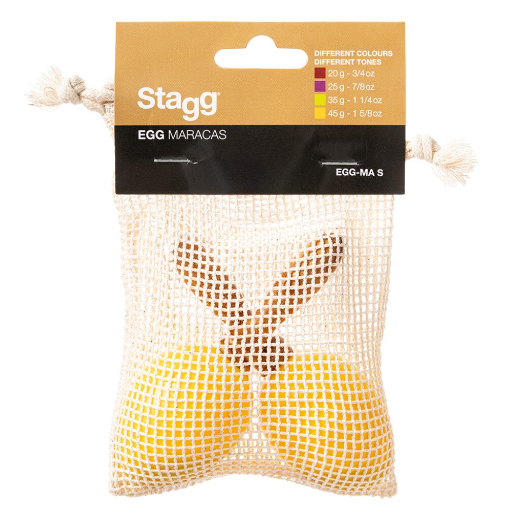 Stagg EGG-MA S/YW - marakasy, para