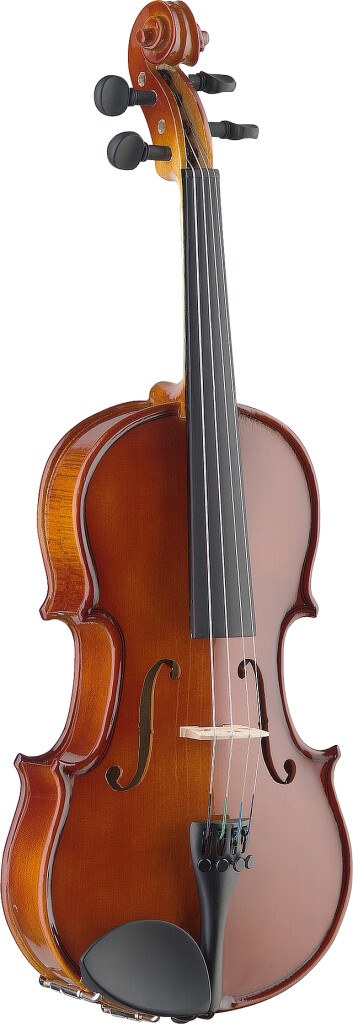 Stagg VN-4/4 - skrzypce 4/4 z litego drewna, naturalne, futerał i smyczek
