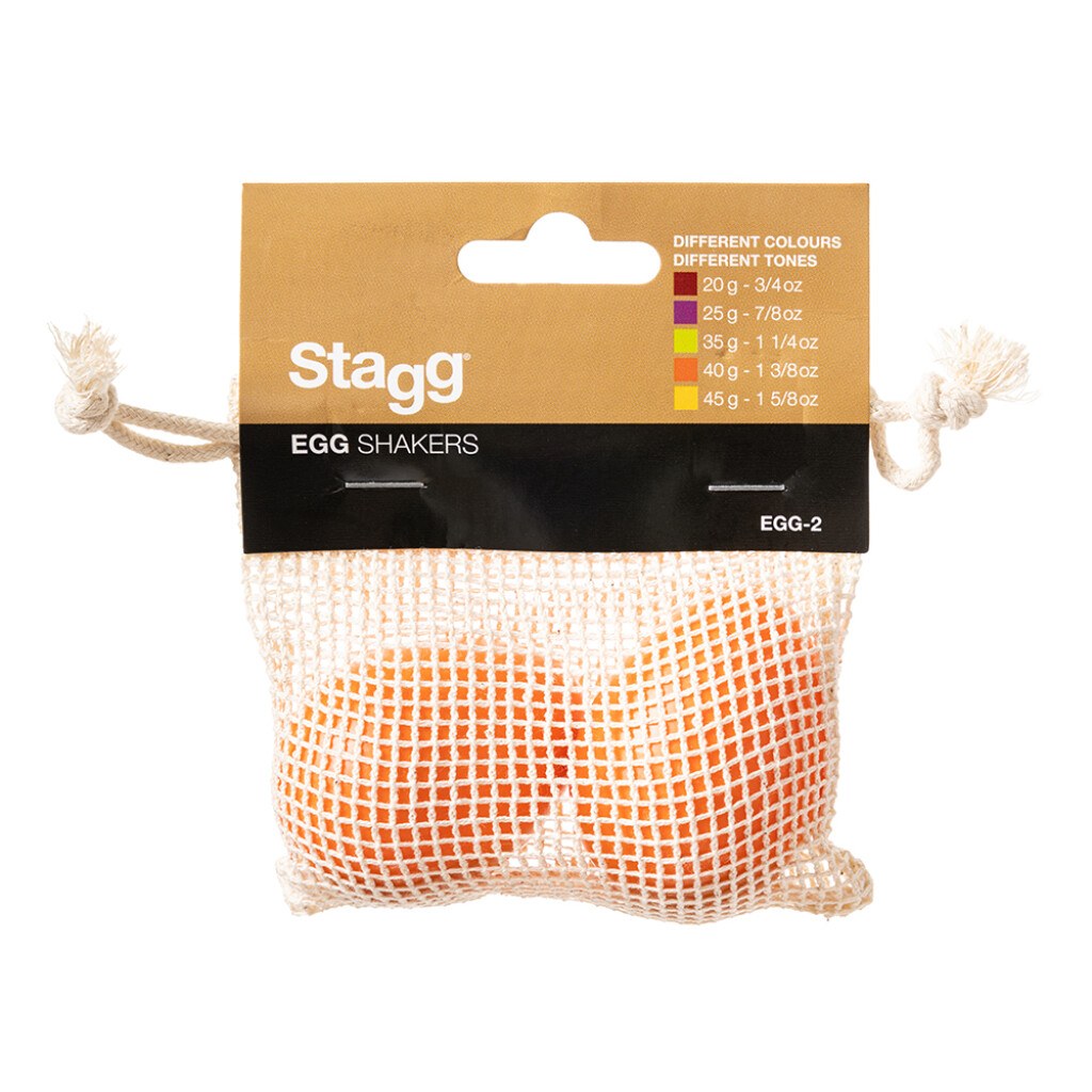 Stagg EGG-2 OR - para pomarańczowych shakerów jajek, od 3 lat