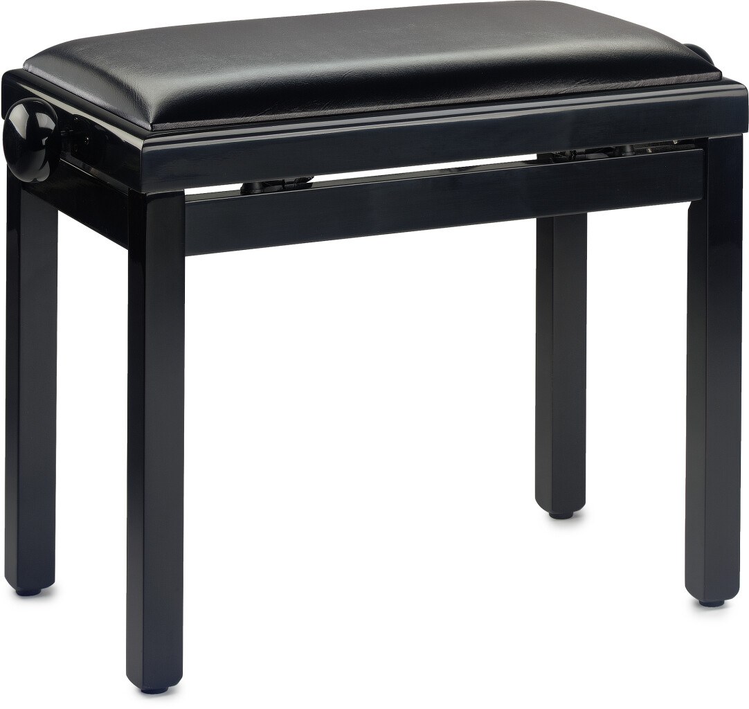 Stagg PB39 BKP SBK - dębowa ława pianinowa, czarny połysk, regulacja 49-57 cm