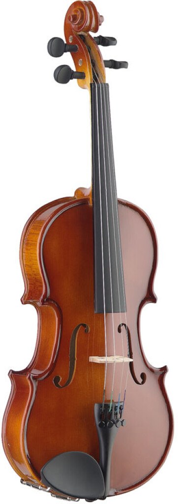 Stagg VN-3/4 EF - skrzypce 3/4 z litego drewna, hebanowa podstrunnica, zestaw