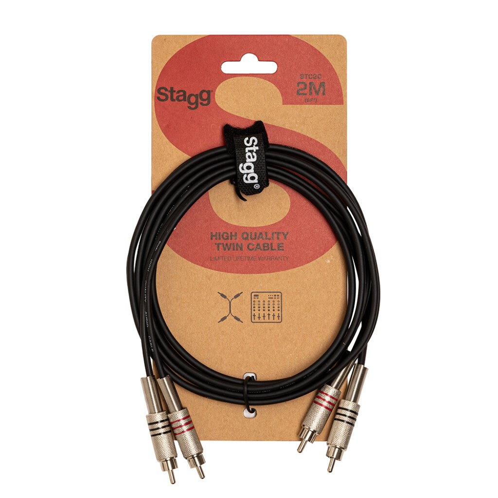 Stagg SAC1PXM DL - kabel audio, 1 m, czarny