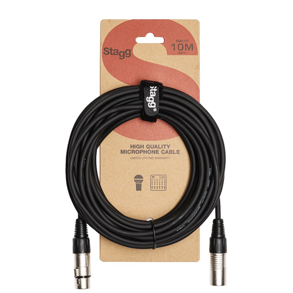 Stagg SMC10 - kabel mikrofonowy, 10 m, czarny
