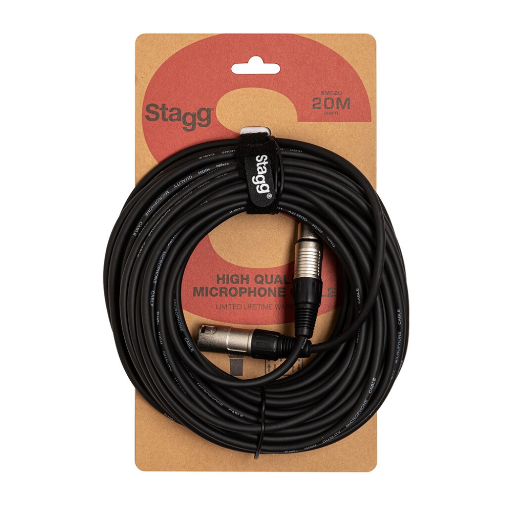Stagg SMC20 - kabel mikrofonowy XLR męski - XLR żeński, 20 m