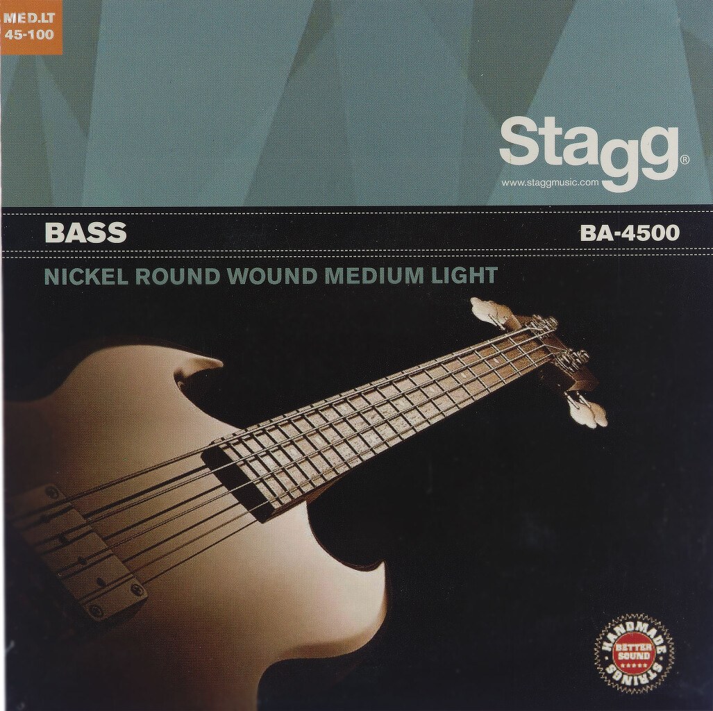 Stagg BA-4500 - struny do 4-strunowego basu, 045-065-080-100