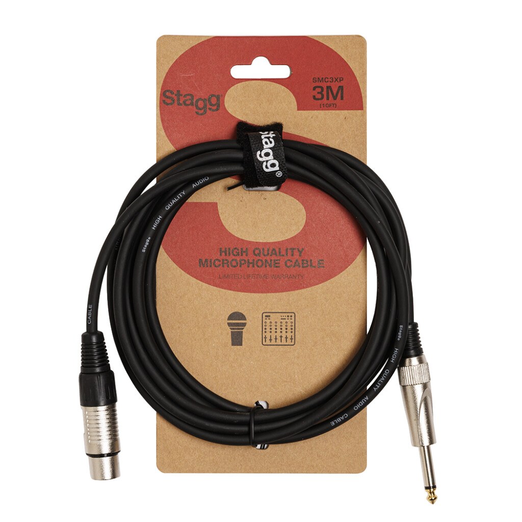 Stagg SMC3XP - kabel mikrofonowy, 3 m, czarny