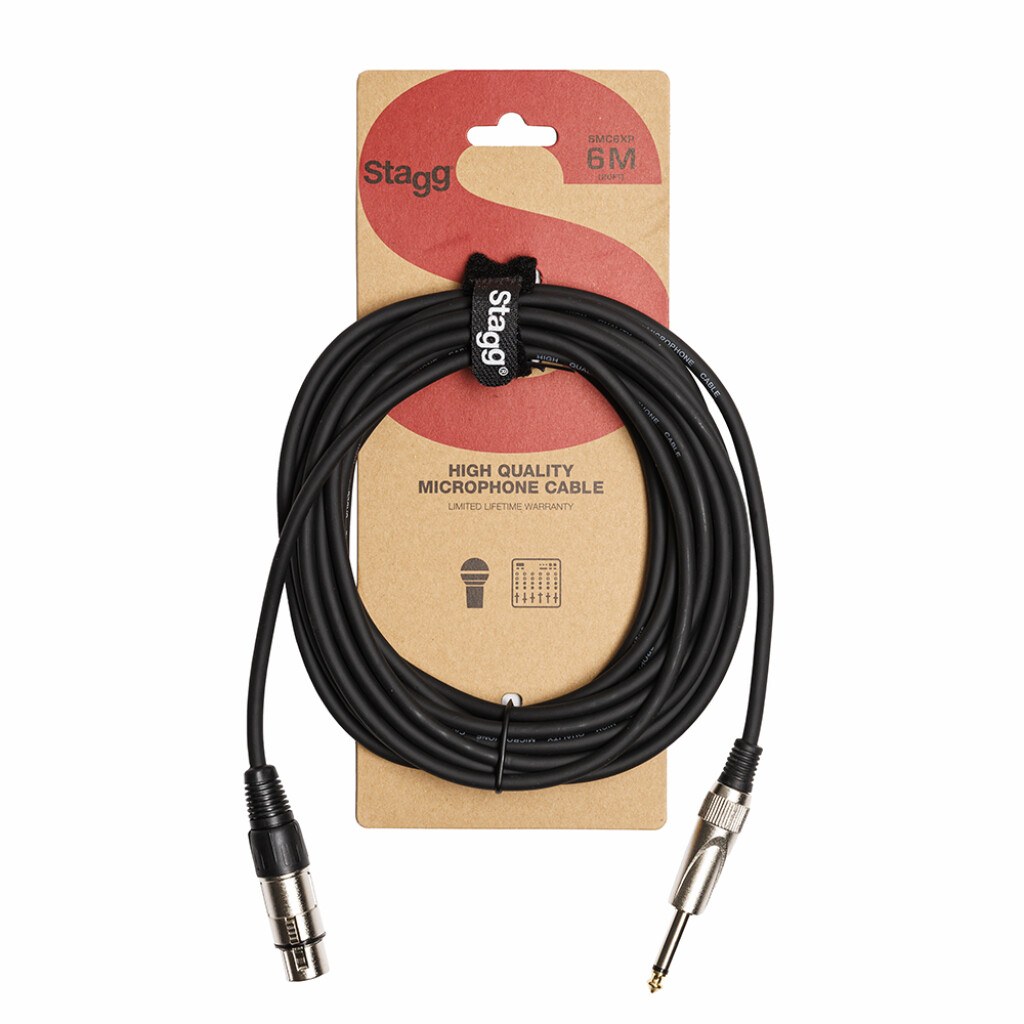 Stagg SMC6XP - kabel mikrofonowy, 6 m, czarny