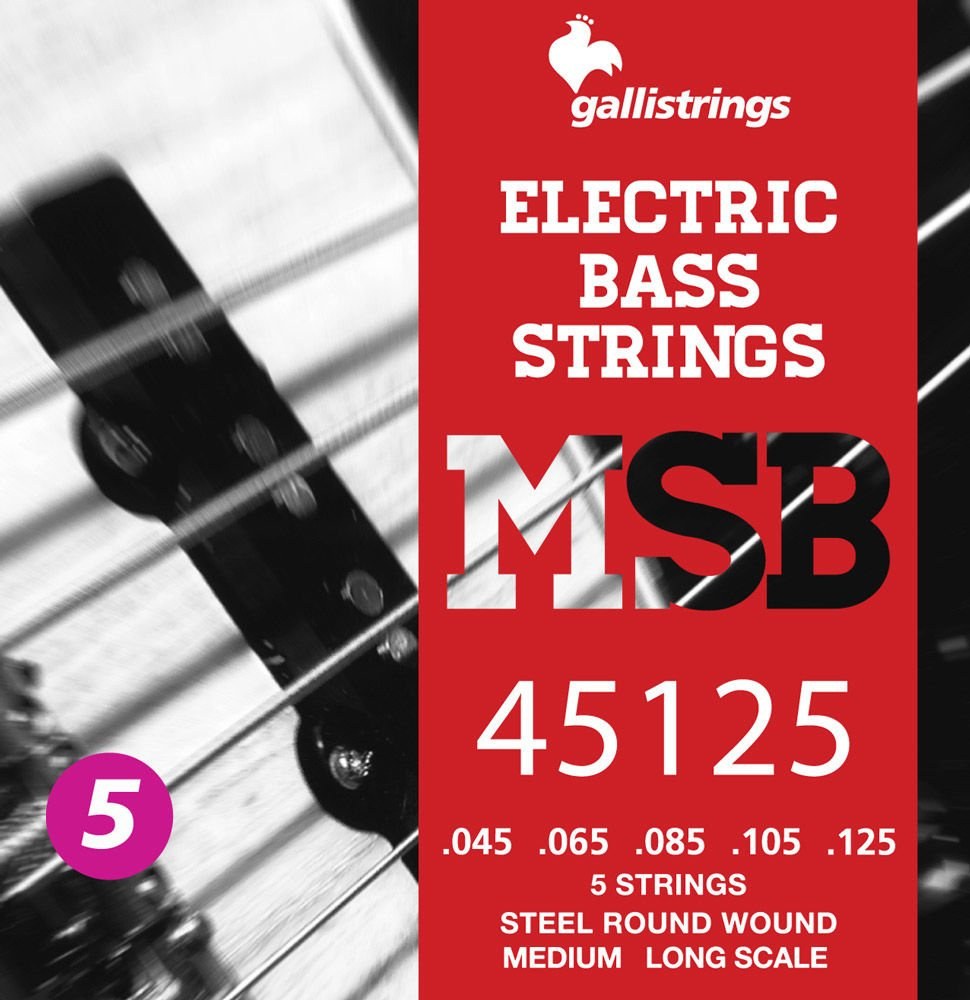 Galli MSB45125 Medium - struny do 5-strunowego basu .045-.125