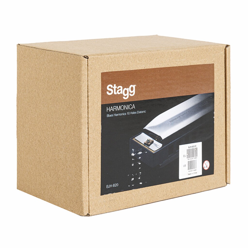 Stagg BJH-B20 E - harmonijka bluesowa E-dur, 10 kanałów