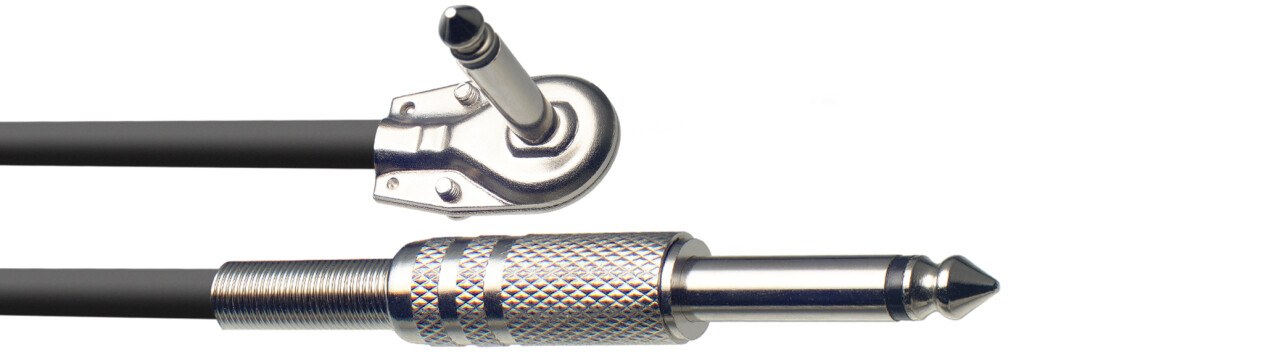 Stagg SGC6PL - kabel instrumentalny jack prosty / kątowy, 6 m, seria S