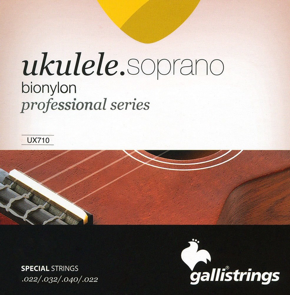 Galli UX710 - struny do ukulele sopranowego, Bionylon