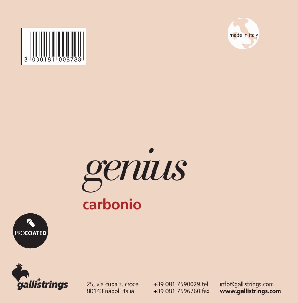 Galli GR95 Genius Carbon - struny do gitary klasycznej, normalny naciąg