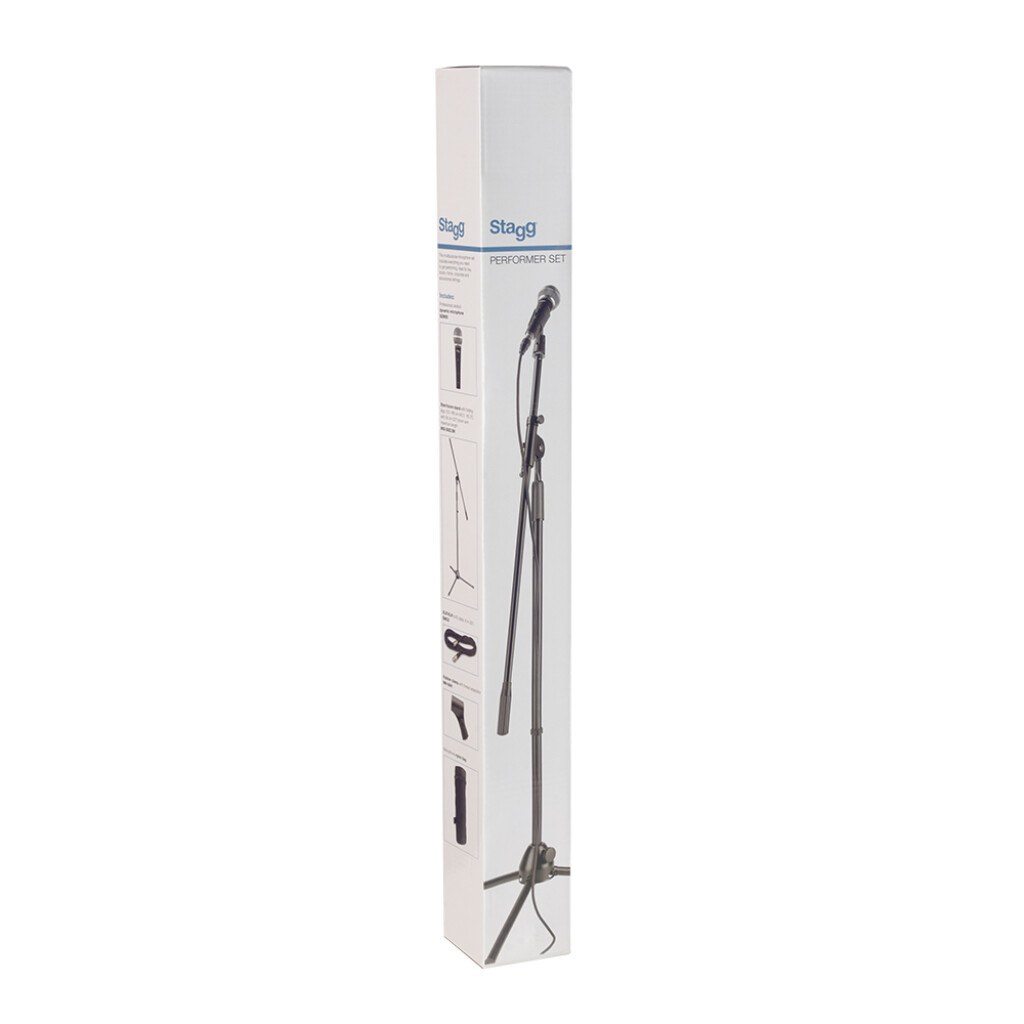 Stagg SDM50 SET - zestaw mikrofonowy ze statywem i przewodem XLR 6 m