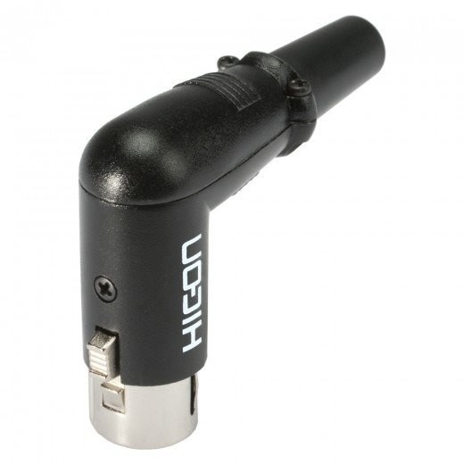 HICON HI-X3RF-M - gniazdo kablowe XLR, 3 styki, kątowe
