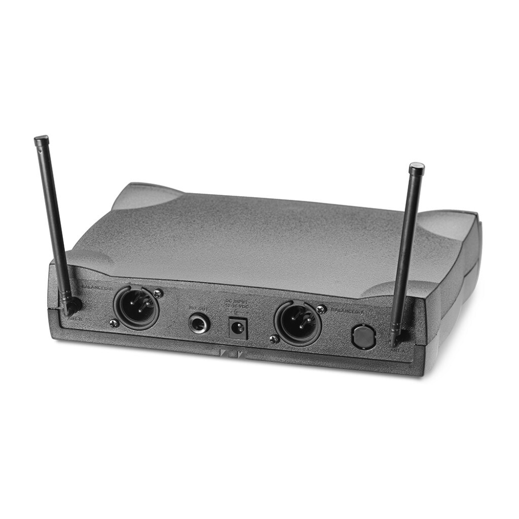 Stagg SUW 50 HH EG EU - system bezprzewodowy UHF, 2 mikrofony nagłowne