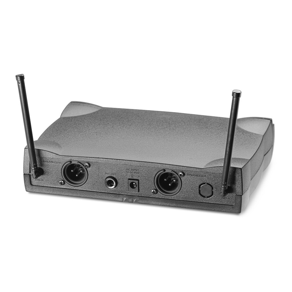 Stagg SUW 50 LL EG EU - system bezprzewodowy UHF, 2 mikrofony krawatowe