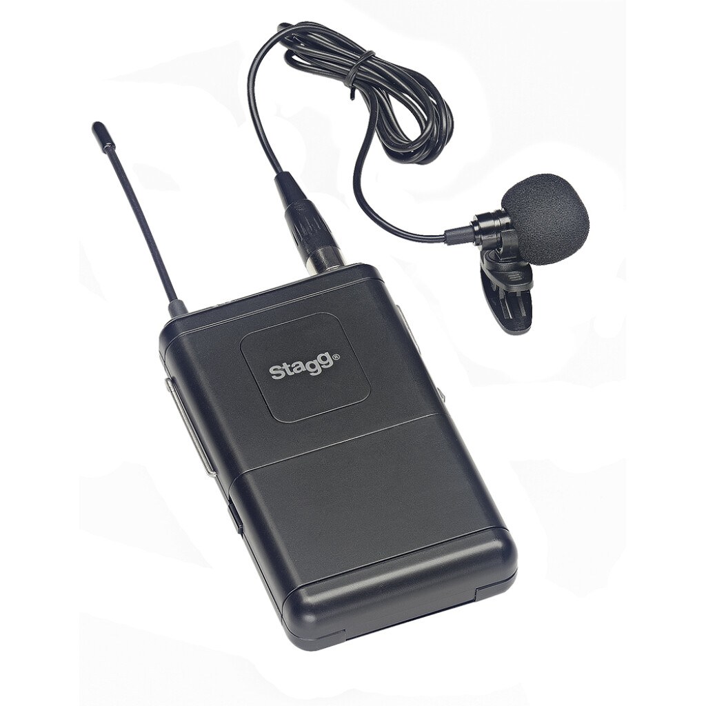 Stagg SUW 50 LL EG EU - system bezprzewodowy UHF, 2 mikrofony krawatowe