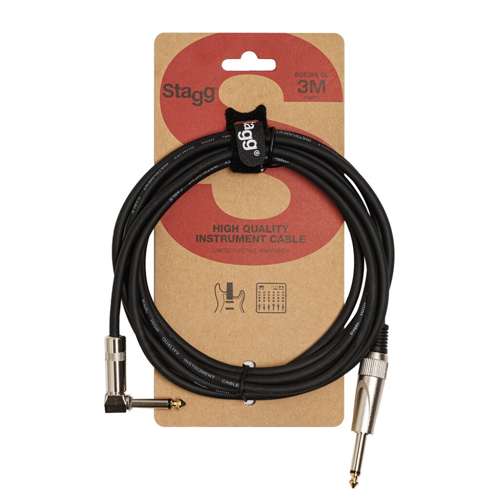 Stagg SGC3PL DL - kabel instrumentowy, 3 m, czarny