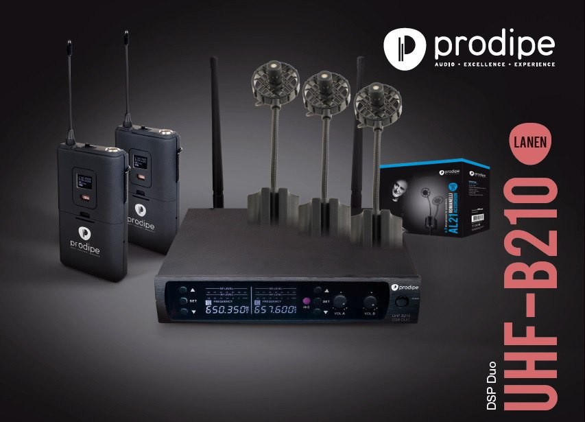 Prodipe UHF DSP AL21 PACK DUO - zestaw mikrofonów do akordeonu