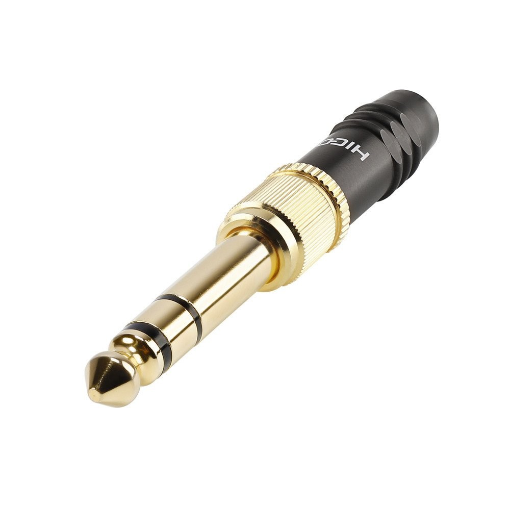 HICON HI-J3563S - wtyk stereo 3,5 mm z nakręcanym adapterem 6,3 mm