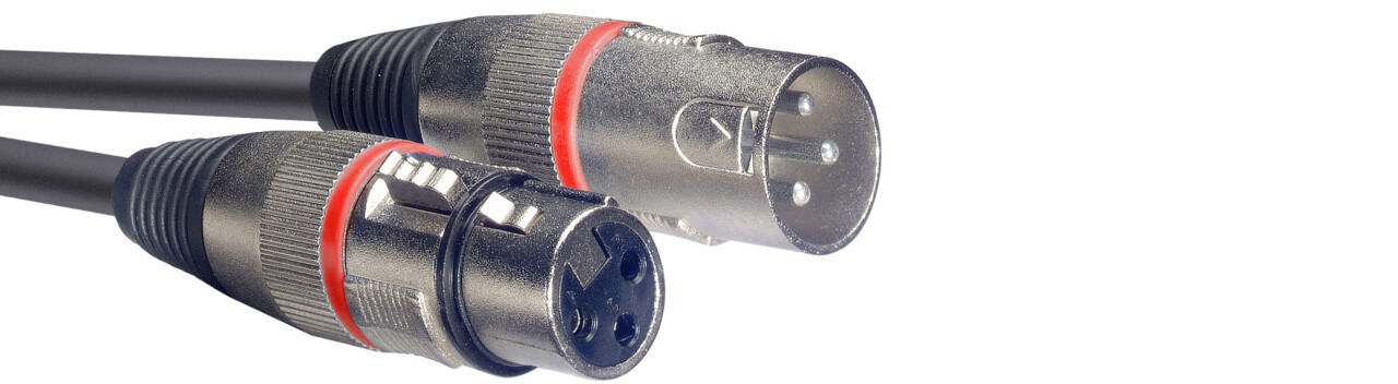 Stagg SMC6 RD - kabel mikrofonowy XLR męski-żeński, 6 m