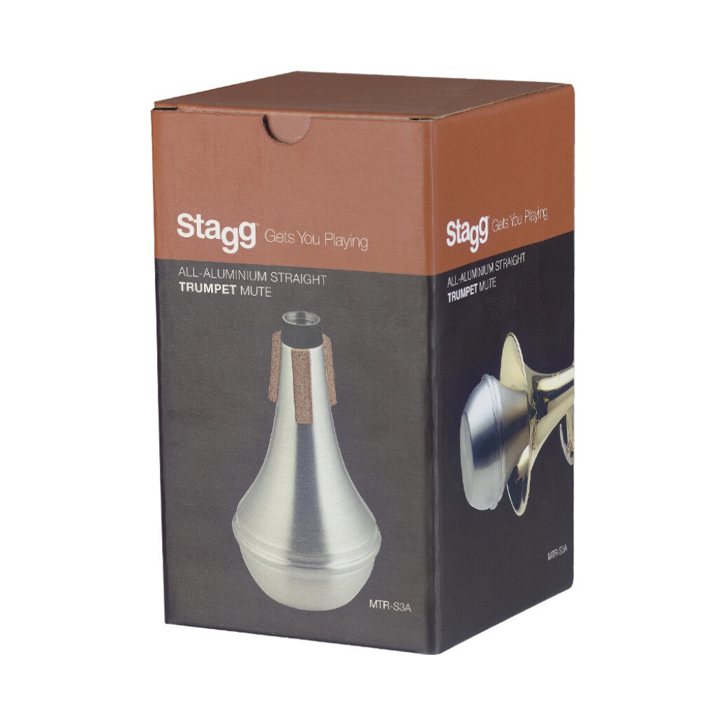 Stagg MTR-S3A - aluminiowy tłumik do trąbki, straight