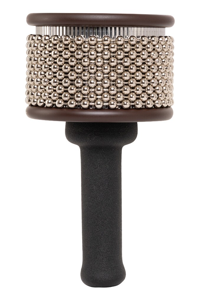 Stagg CABPRO-M - drewniana cabasa z gumowym uchwytem, 10,6 cm