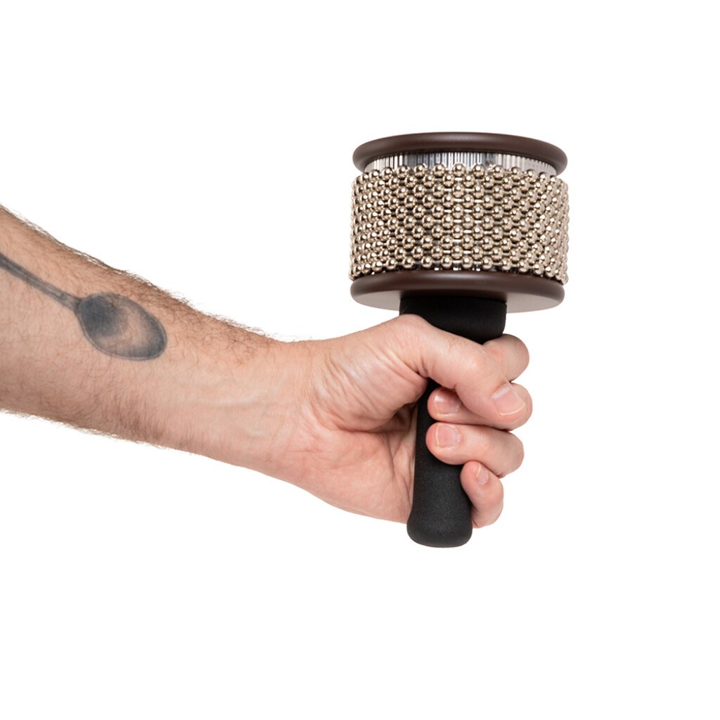 Stagg CABPRO-M - drewniana cabasa z gumowym uchwytem, 10,6 cm