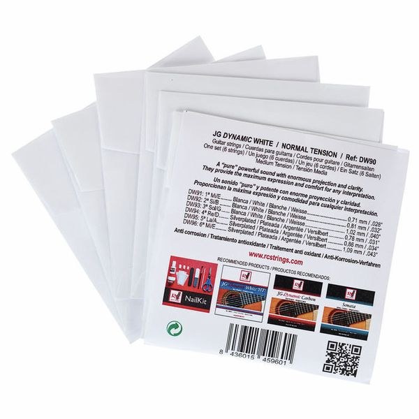 RC Strings DW90 JG Dynamic White - struny do gitary klasycznej, naciąg normalny