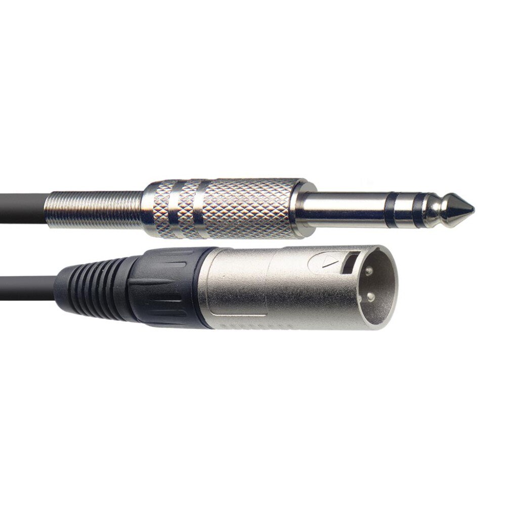 Stagg SAC1PSXM DL - kabel audio, 1 m, czarny