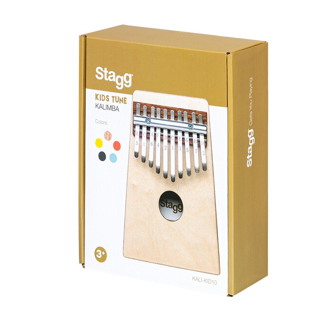 Stagg KALI-KID10-N - drewniana kalimba dla dzieci, 10 języczków, z pokrowcem