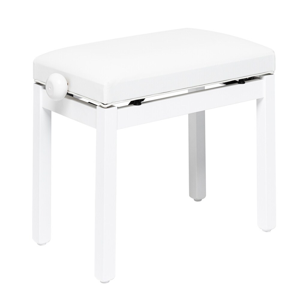 Stagg PB36 WHM SWH - regulowana ława do pianina, biała, winyl