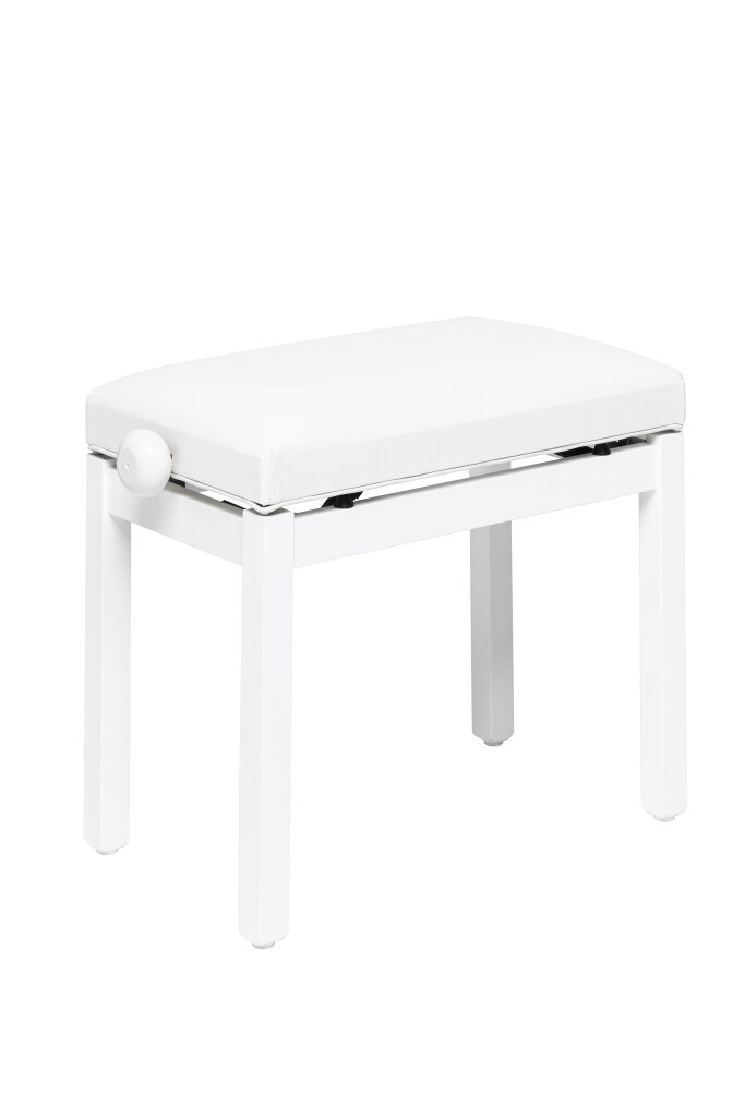 Stagg PB36 WHM SWH - regulowana ława do pianina, biała, winyl