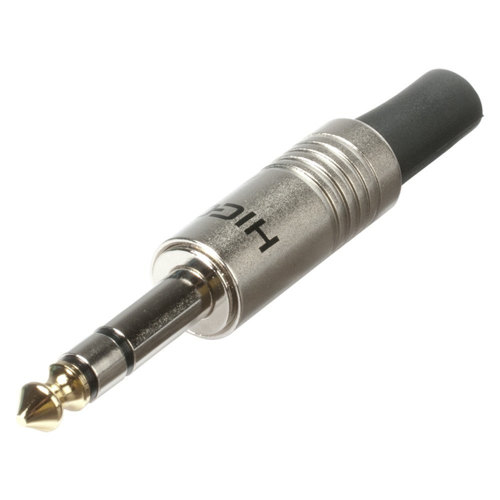 HICON HI-J63S01 - wtyk kablowy jack 6,35 mm TRS, 3 styki