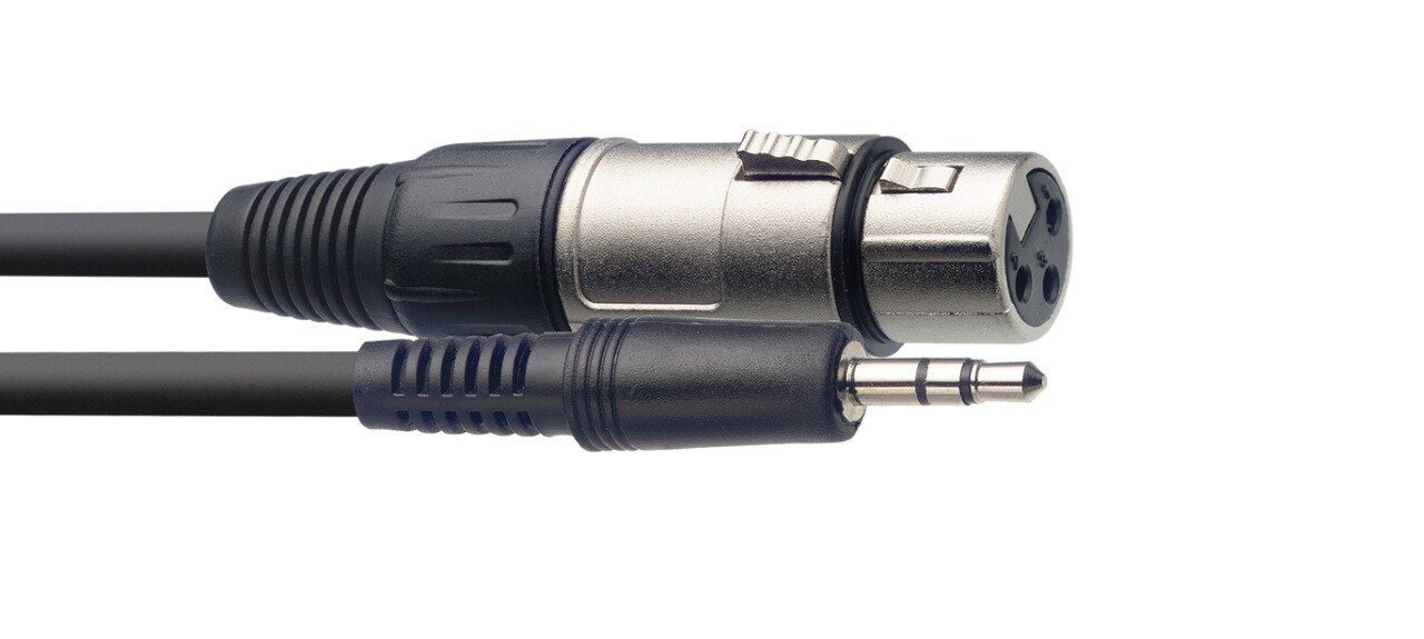 Stagg SAC3MPSBXF - kabel audio, 3 m, czarny