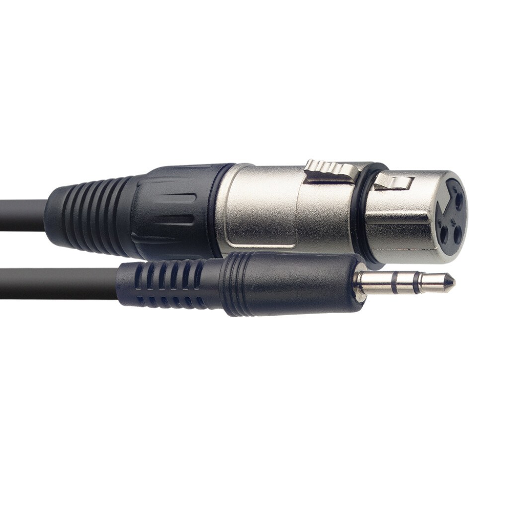 Stagg SAC3MPSBXF - kabel audio, 3 m, czarny