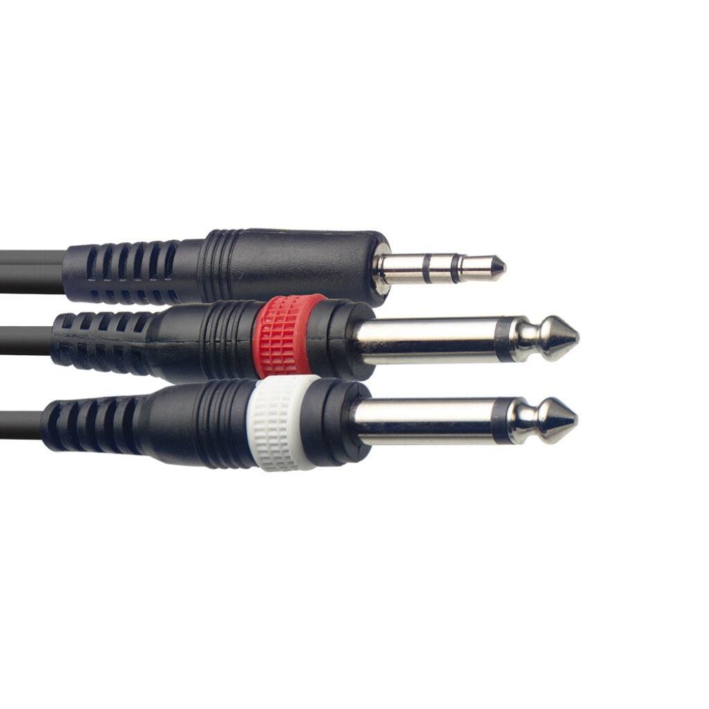 Stagg SYC2/MPSB2P E - kabel Y mini jack - 2 jack, 2 m