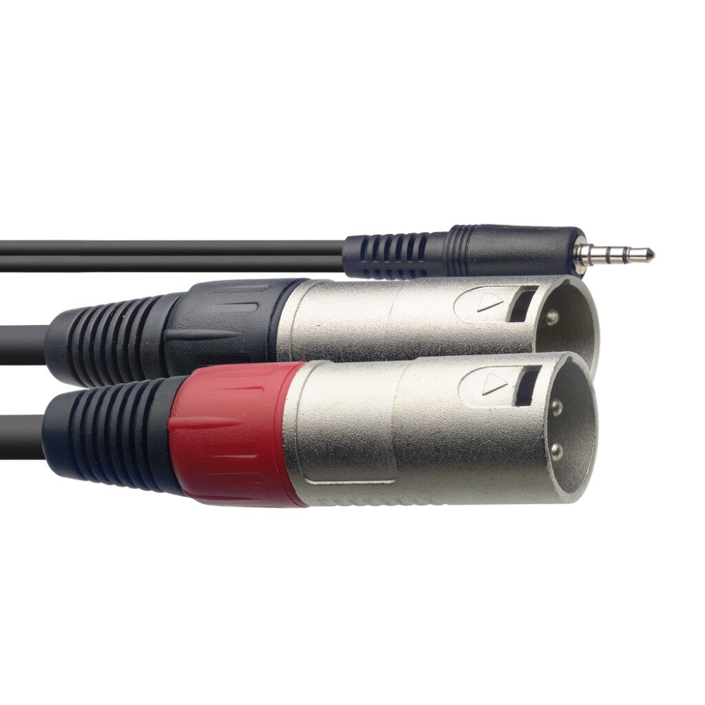 Stagg SYC3/MPSB2XM - kabel audio, 3 m, czarny