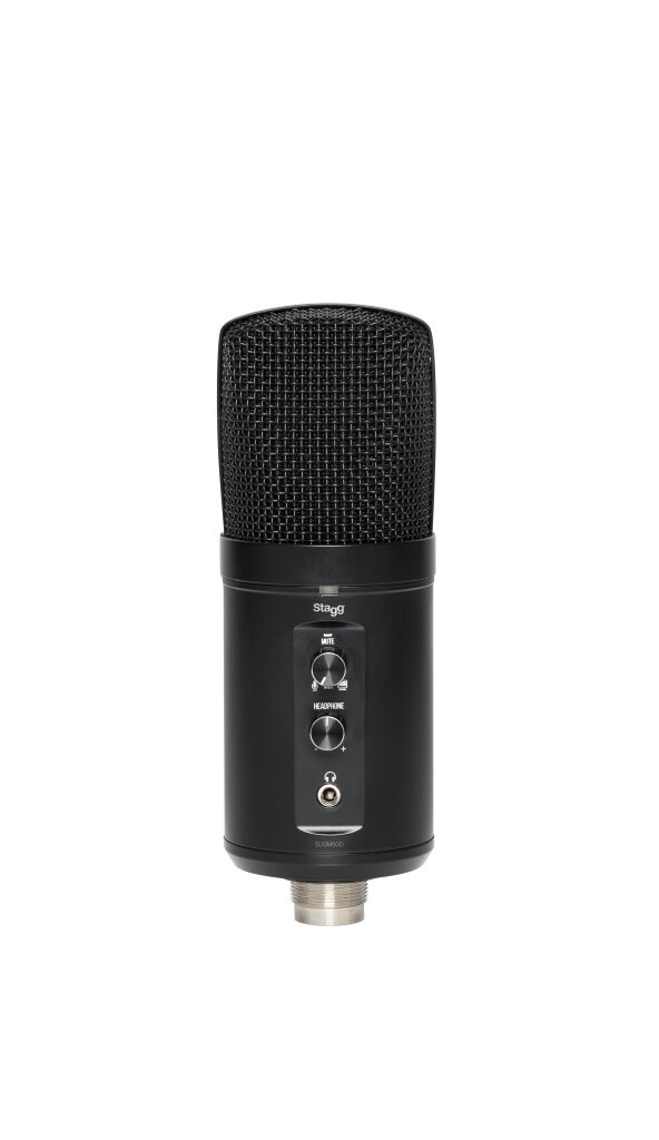 Stagg SUSM60D - mikrofon pojemnościowy USB, kardioida i dookólny, 24 bit / 96 kHz