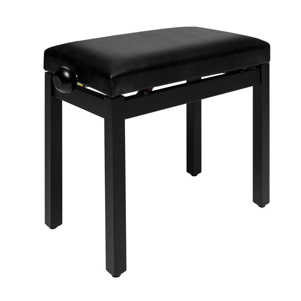 Stagg PB36 BKM SBK - regulowana ława do pianina, czarna, winyl