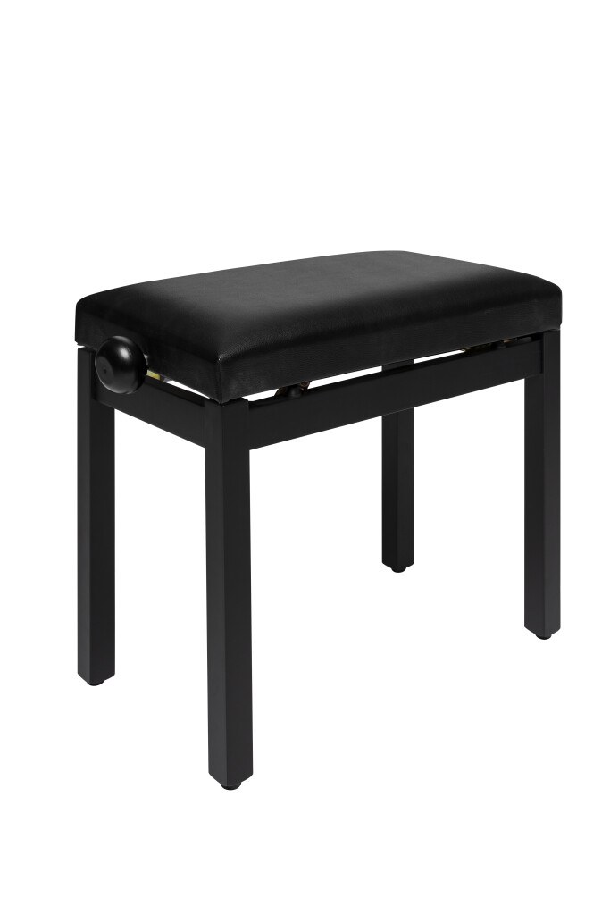Stagg PB36 BKM SBK - regulowana ława do pianina, czarna, winyl