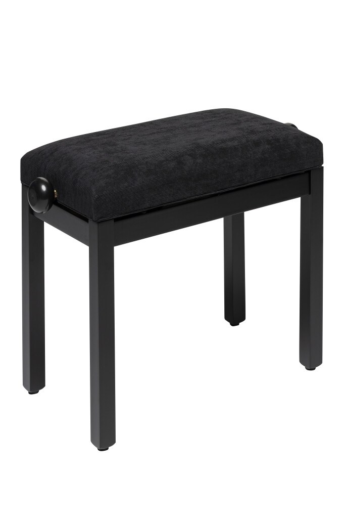 Stagg PB36 BKM VBK - regulowana ława do pianina, czarna, welur