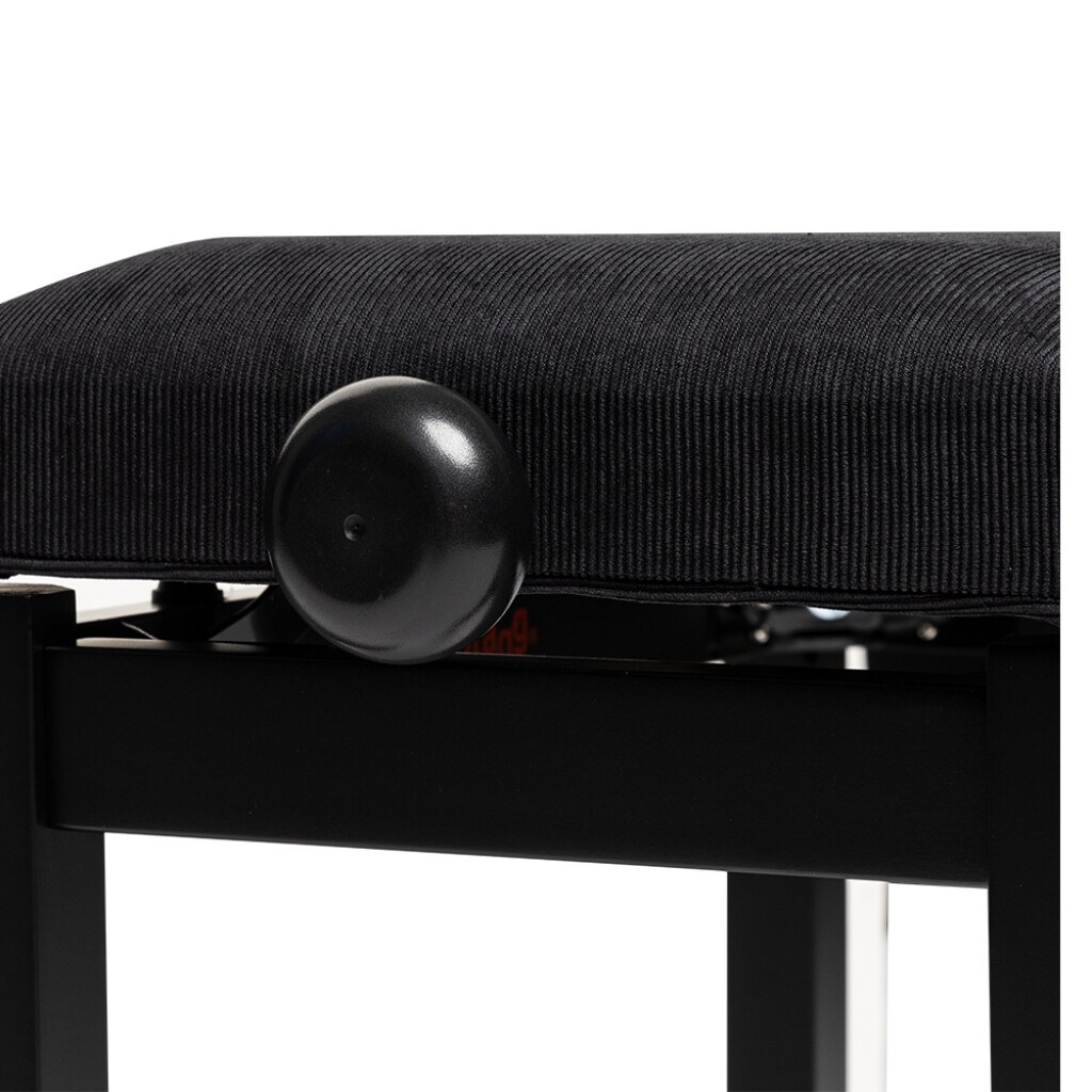 Stagg PB36 BKM VBK - regulowana ława do pianina, czarna, welur