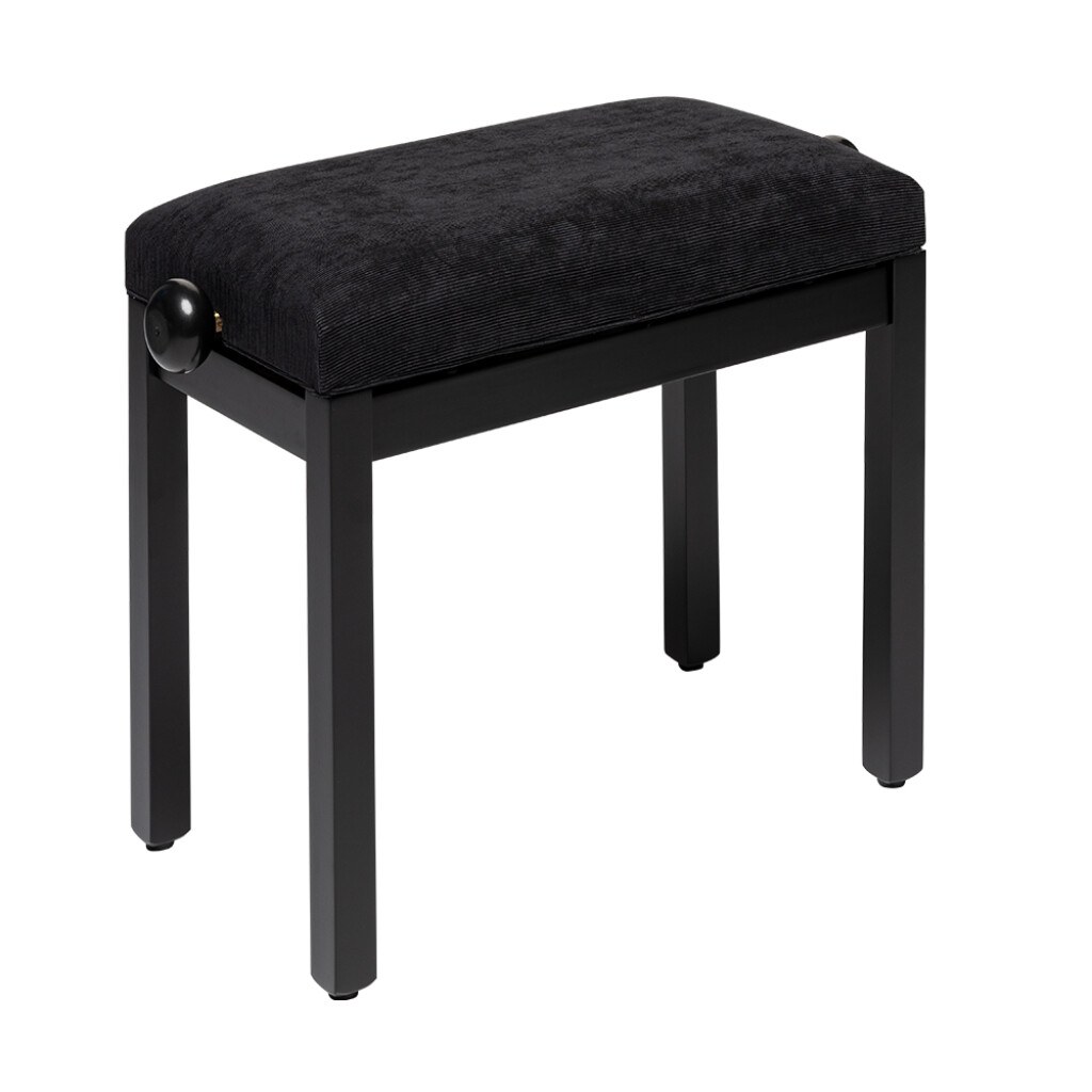 Stagg PB36 BKM VBK - regulowana ława do pianina, czarna, welur